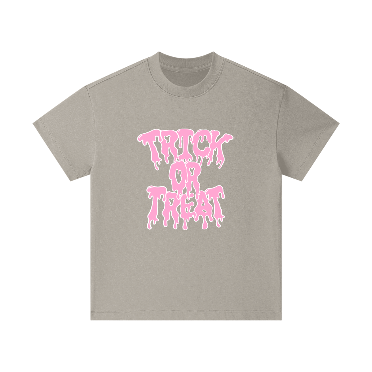 Pink Trick Or Treat Drip Kids T-Shirt