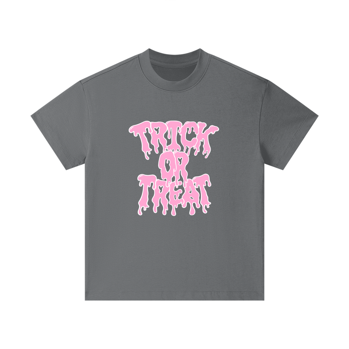 Pink Trick Or Treat Drip Kids T-Shirt