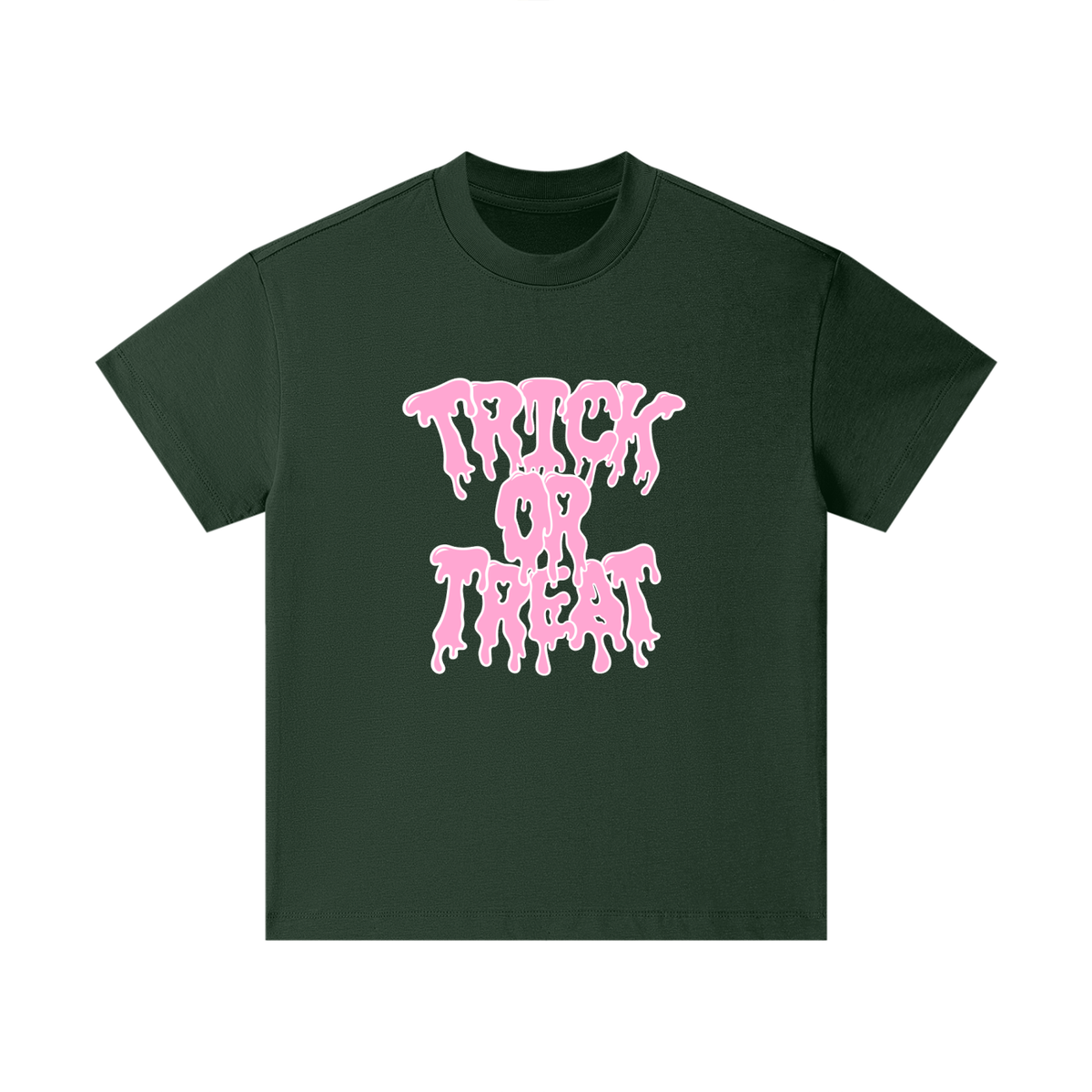 Pink Trick Or Treat Drip Kids T-Shirt