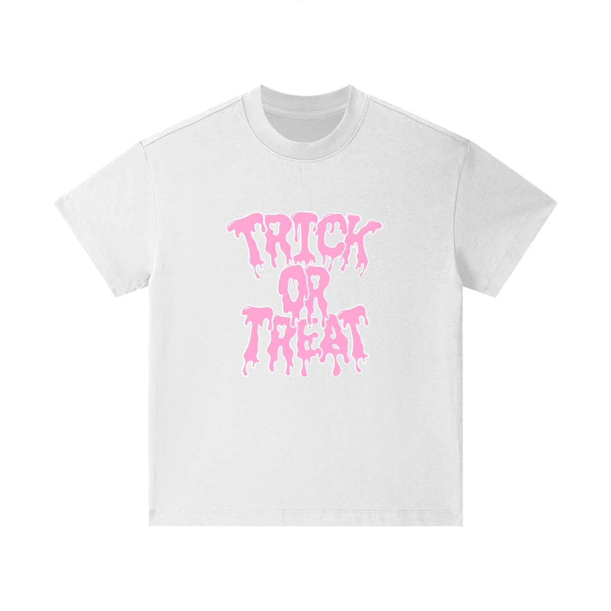 Pink Trick Or Treat Drip Kids T-Shirt