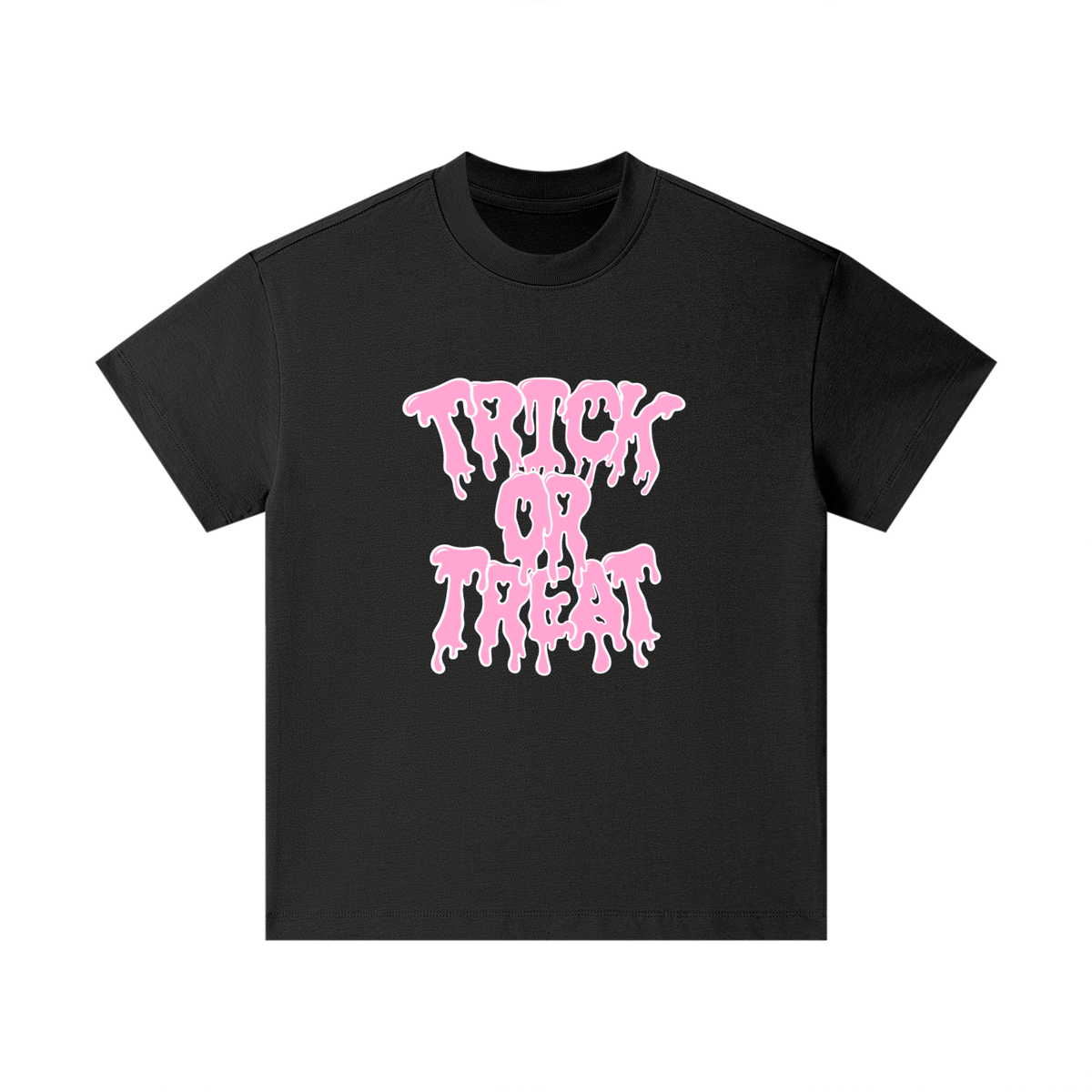 Pink Trick Or Treat Drip Kids T-Shirt