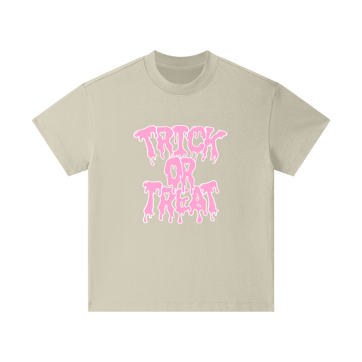Pink Trick Or Treat Drip Kids T-Shirt