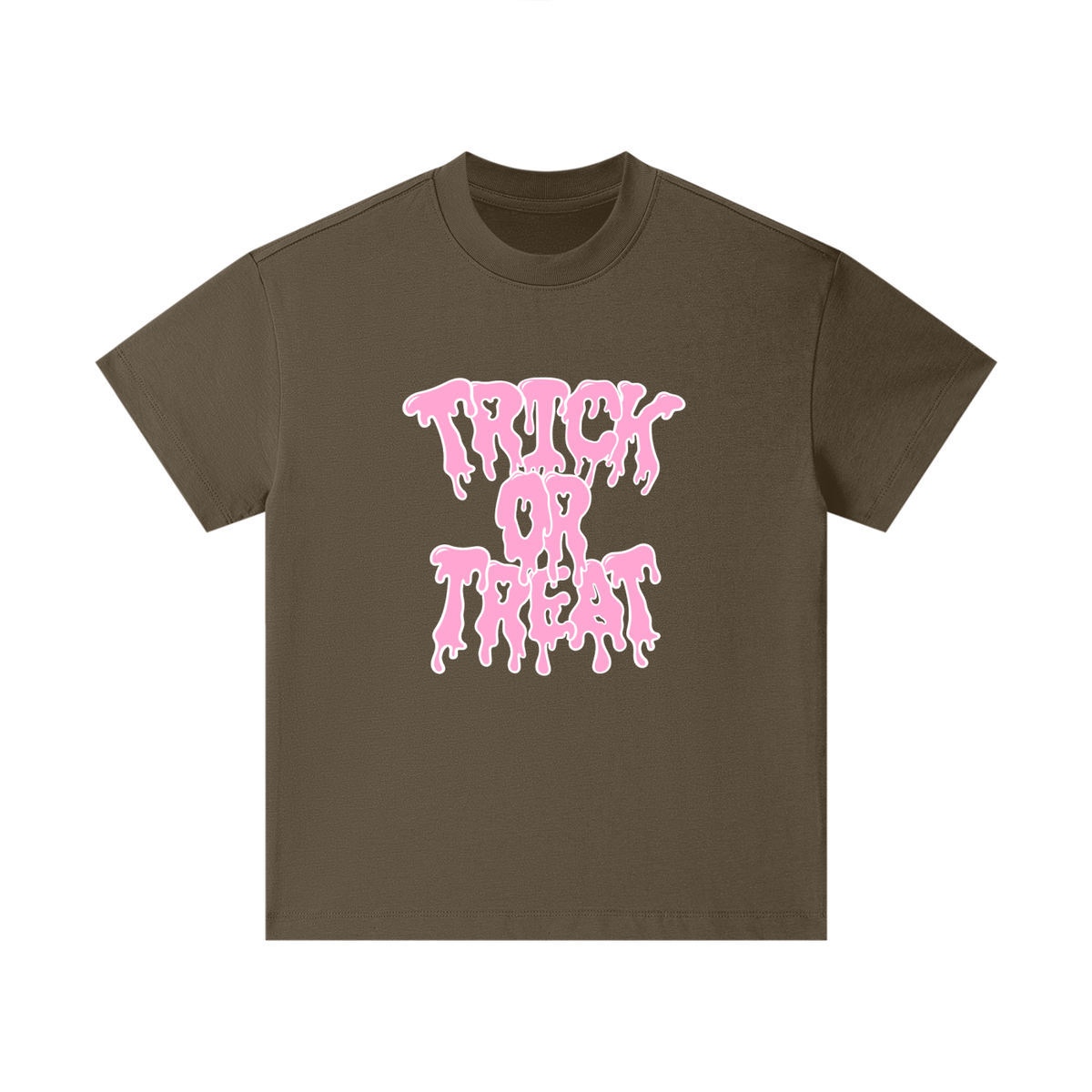 Pink Trick Or Treat Drip Kids T-Shirt